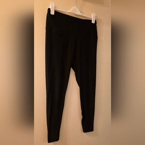 Tesla Womens Classic Black Leggings (Size Large)